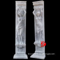 stone decorative outdoor pillar with statue